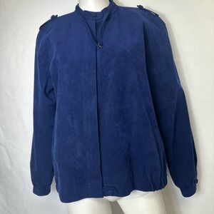 VINTAGE D&H BRAND SIZE 14 WOMANS BLUE JACKET